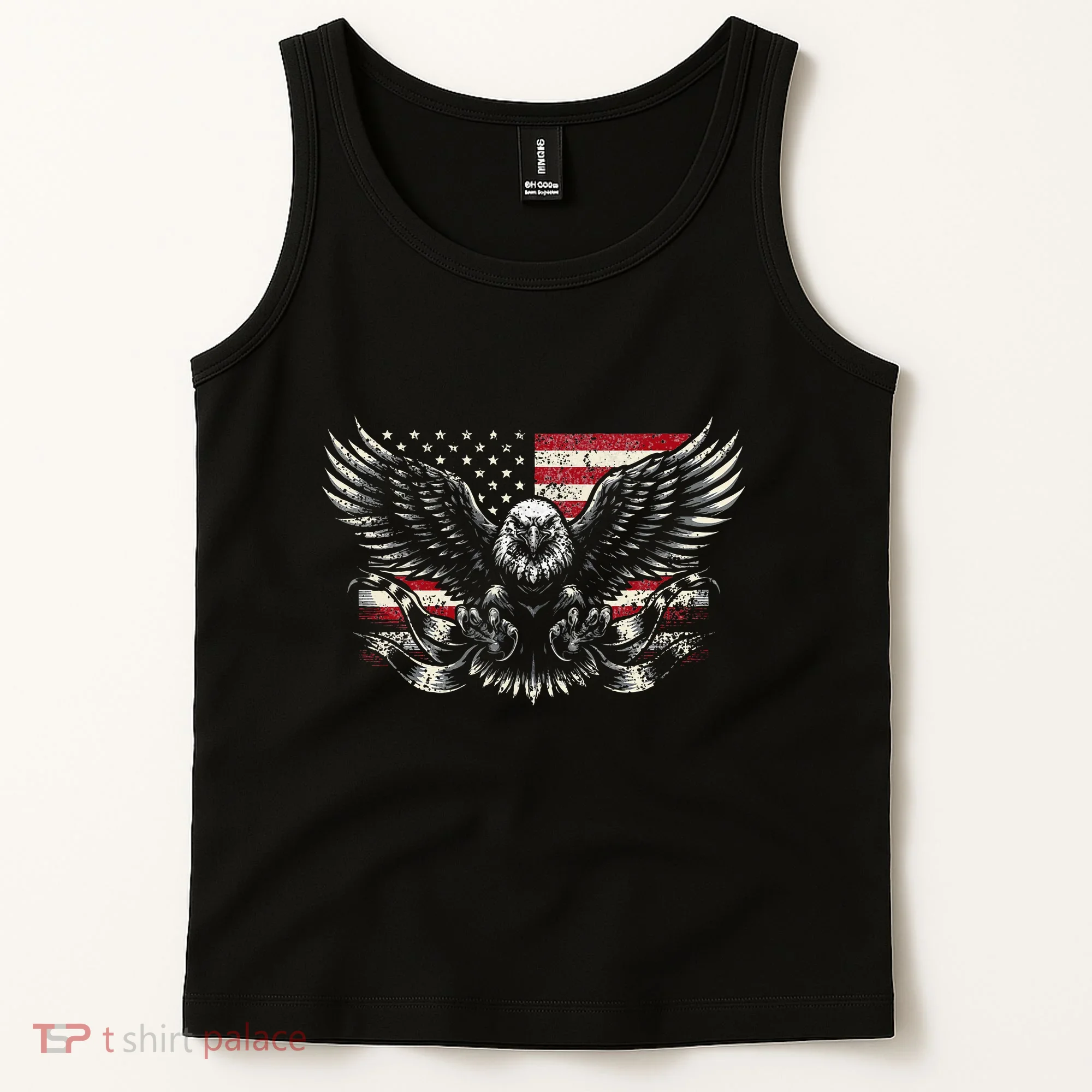 Bald Eagle Patriotic American Eagle Tank Top