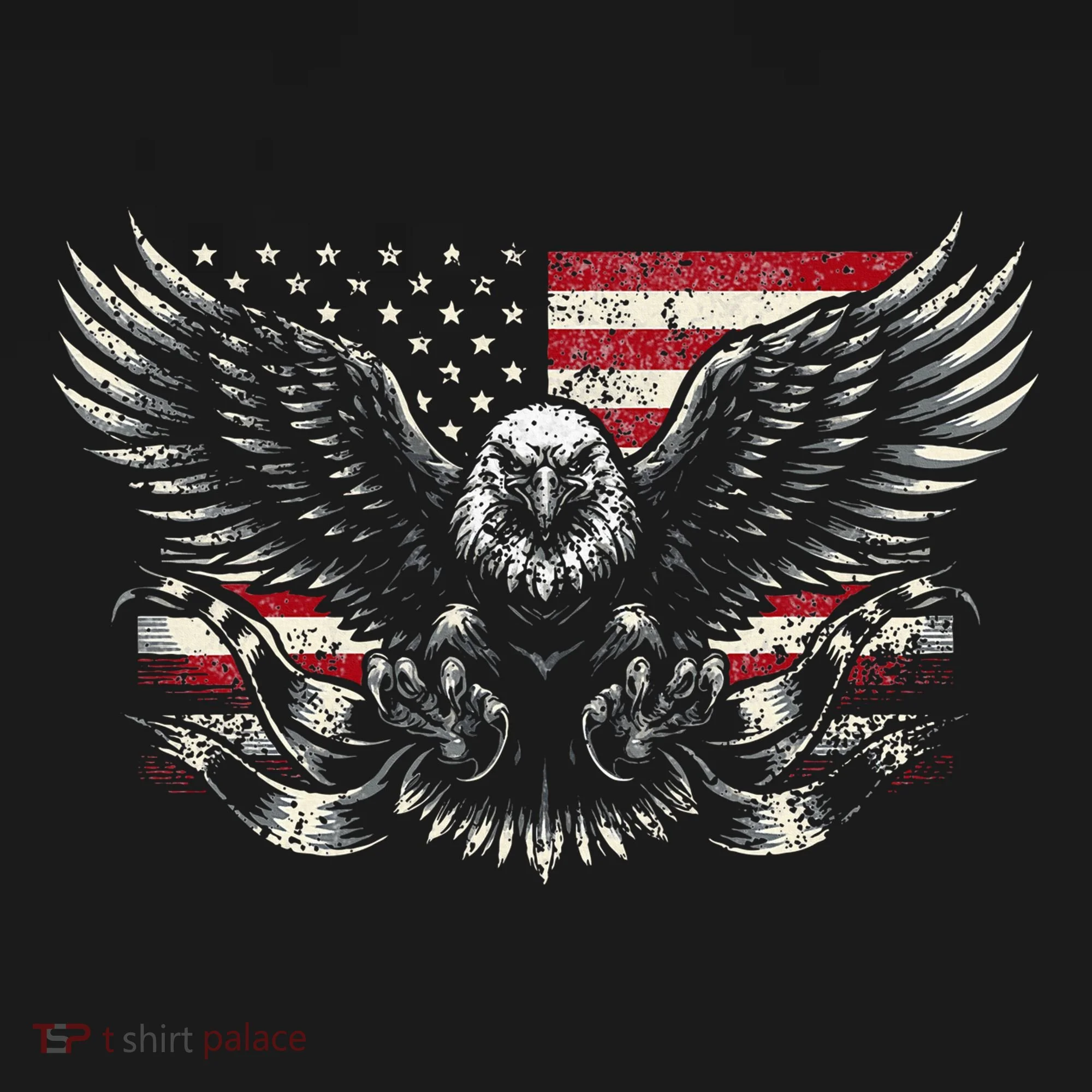 Bald Eagle Patriotic American Eagle Tank Top