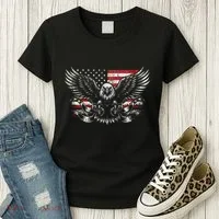 Bald Eagle Patriotic American Eagle Women's T-Shirt thumb 3