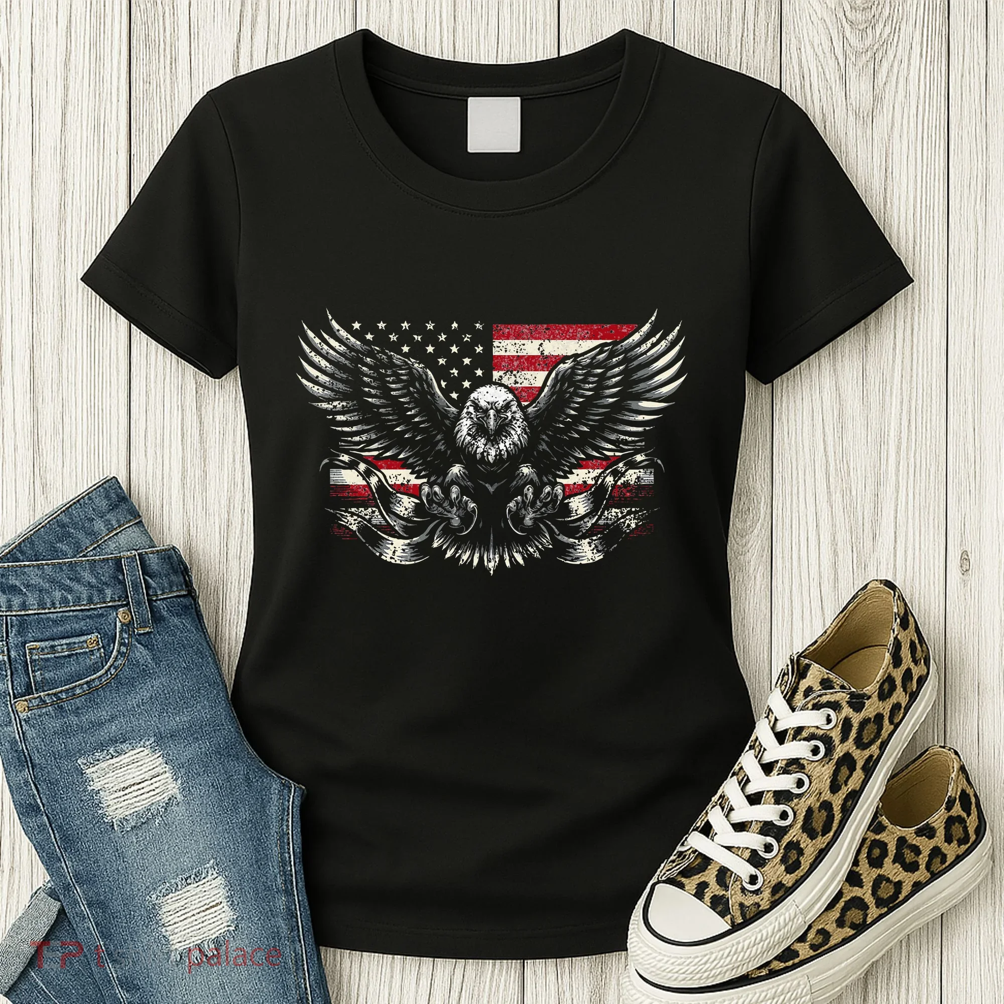 Bald Eagle Patriotic American Eagle Women's T-Shirt