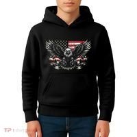 Bald Eagle Patriotic American Eagle Kids Hoodie thumb 4