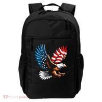 Bald Eagle & Patriotic American Flag 4th Of July Backpack thumb 0