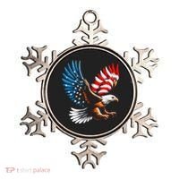 Bald Eagle & Patriotic American Flag 4th Of July Ornament thumb 0