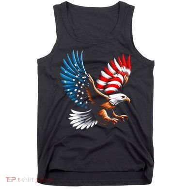 Bald Eagle & Patriotic American Flag 4th Of July Tank Top