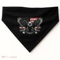 Bald Eagle Patriotic American Eagle Gift USA-Made Doggie Bandana thumb 0