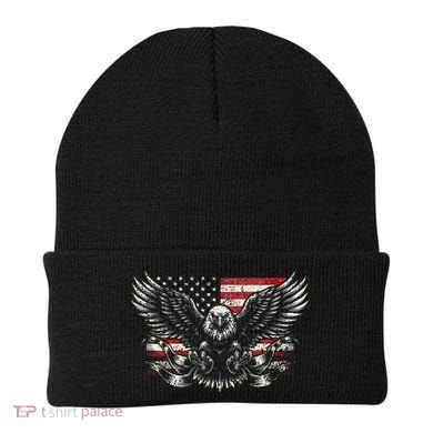 Bald Eagle Patriotic American Eagle Gift Beanie