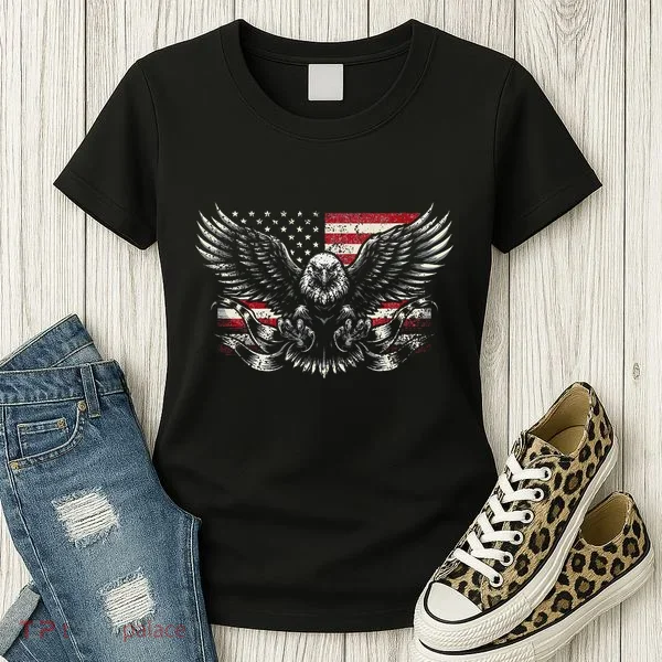 Bald Eagle Patriotic American Eagle Gift Women's T-Shirt
