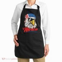 Bald Eagle Proud Patriotic American US Flag 4th Of July Apron thumb 2