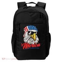 Bald Eagle Proud Patriotic American US Flag 4th Of July Backpack thumb 0