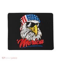 Bald Eagle Proud Patriotic American US Flag 4th Of July Mousepad thumb 0