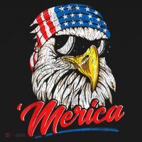 Bald Eagle Proud Patriotic American US Flag 4th Of July Women's Tank Top thumb 5