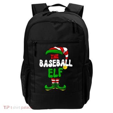 Baseball Elf Pajama Matching Group Christmas Holiday Backpack