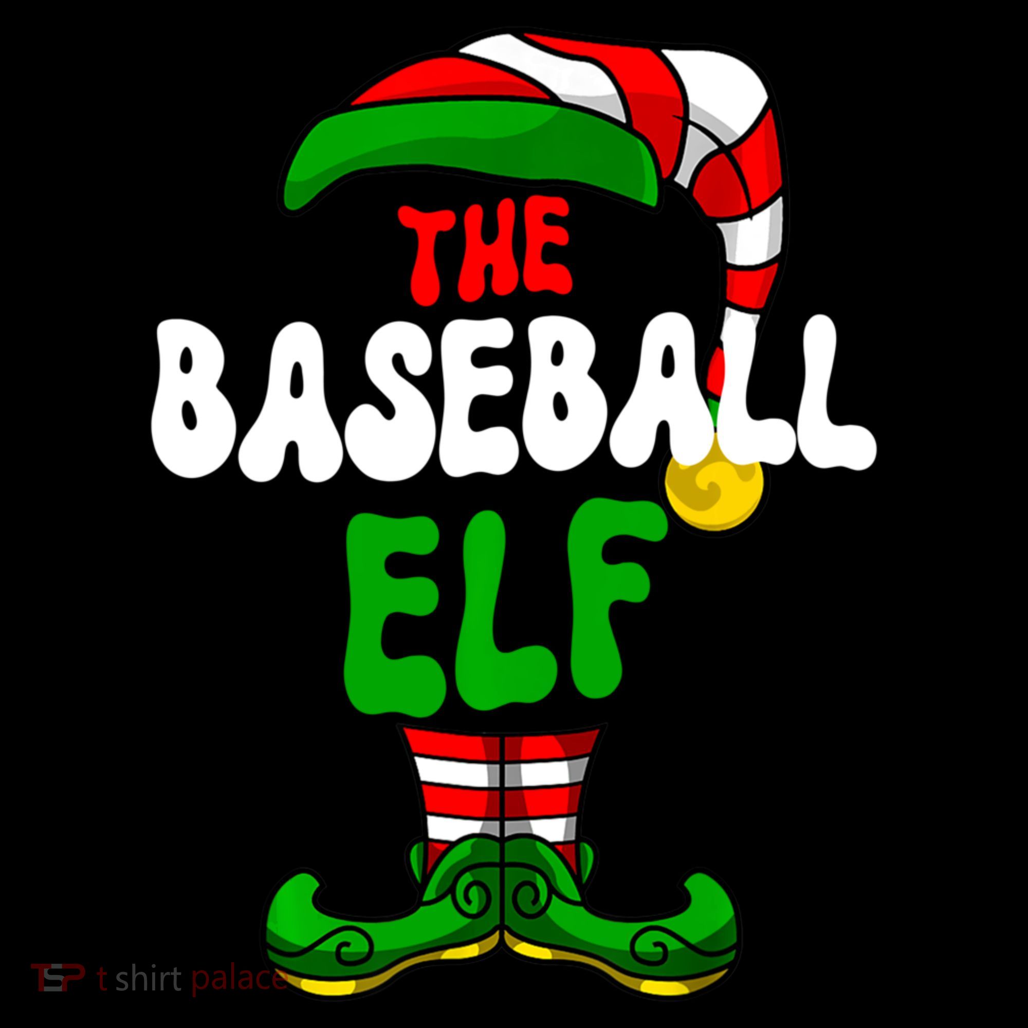 Baseball Elf Pajama Matching Group Christmas Holiday Women's Hoodie