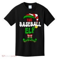 Baseball Elf Pajama Matching Group Christmas Holiday Kids T-Shirt thumb 0