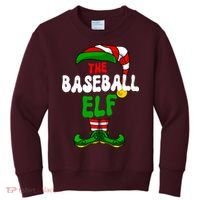 Baseball Elf Pajama Matching Group Christmas Holiday Kids Sweatshirt thumb 0