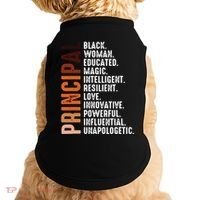 Black Educated Principal History Month Melanin Proud African Doggie Tank thumb 0