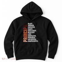 Black Educated Principal History Month Melanin Proud African Hoodie thumb 0