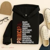 Black Educated Principal History Month Melanin Proud African Hoodie thumb 4