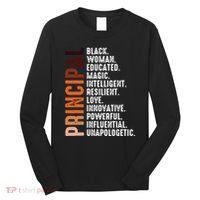 Black Educated Principal History Month Melanin Proud African Long Sleeve Shirt thumb 0