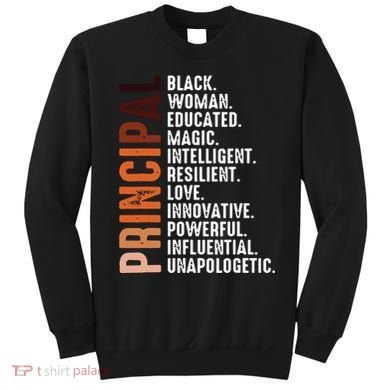 Black Educated Principal History Month Melanin Proud African Sweatshirt