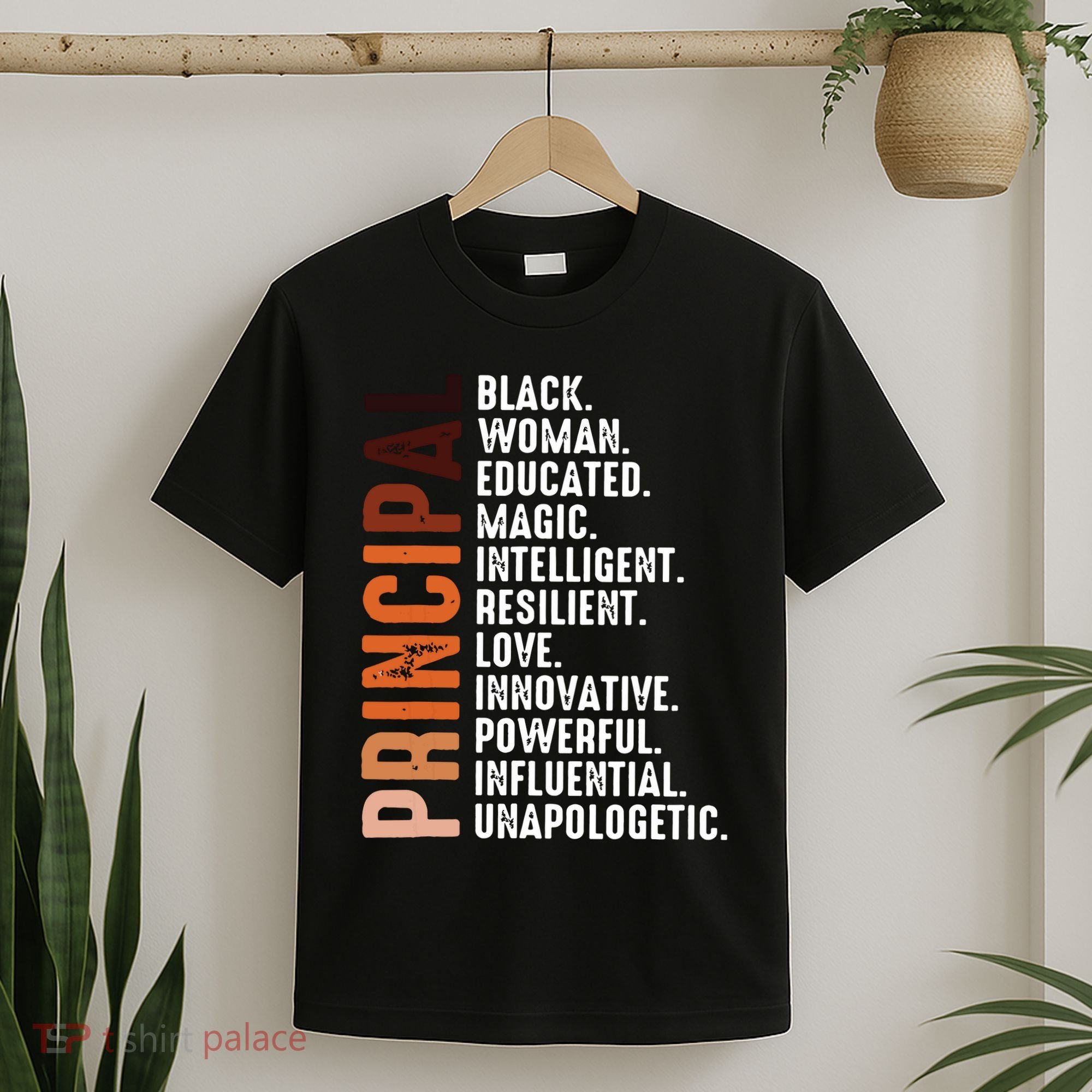 Black Educated Principal History Month Melanin Proud African T-Shirt