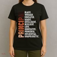 Black Educated Principal History Month Melanin Proud African T-Shirt thumb 4