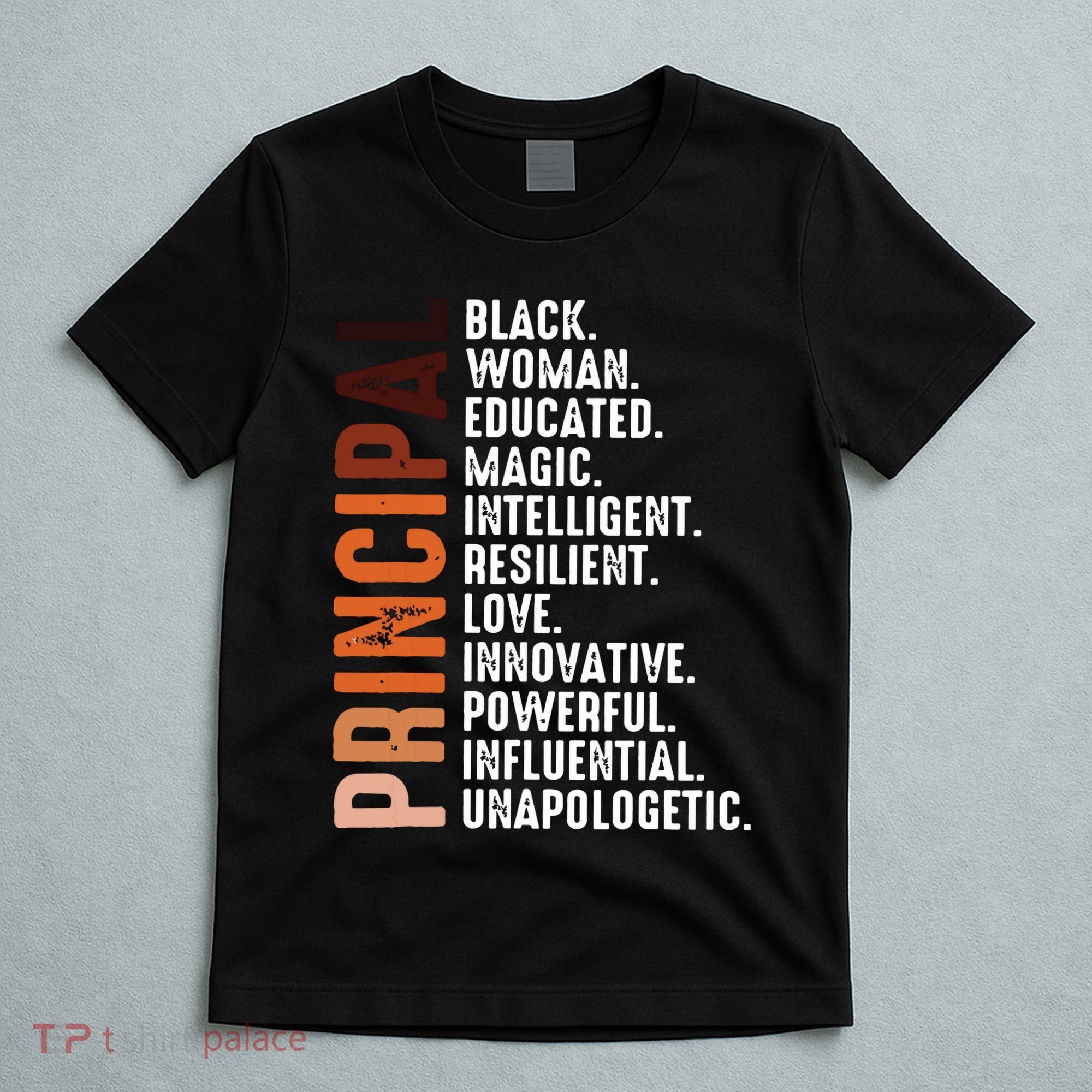 Black Educated Principal History Month Melanin Proud African T-Shirt
