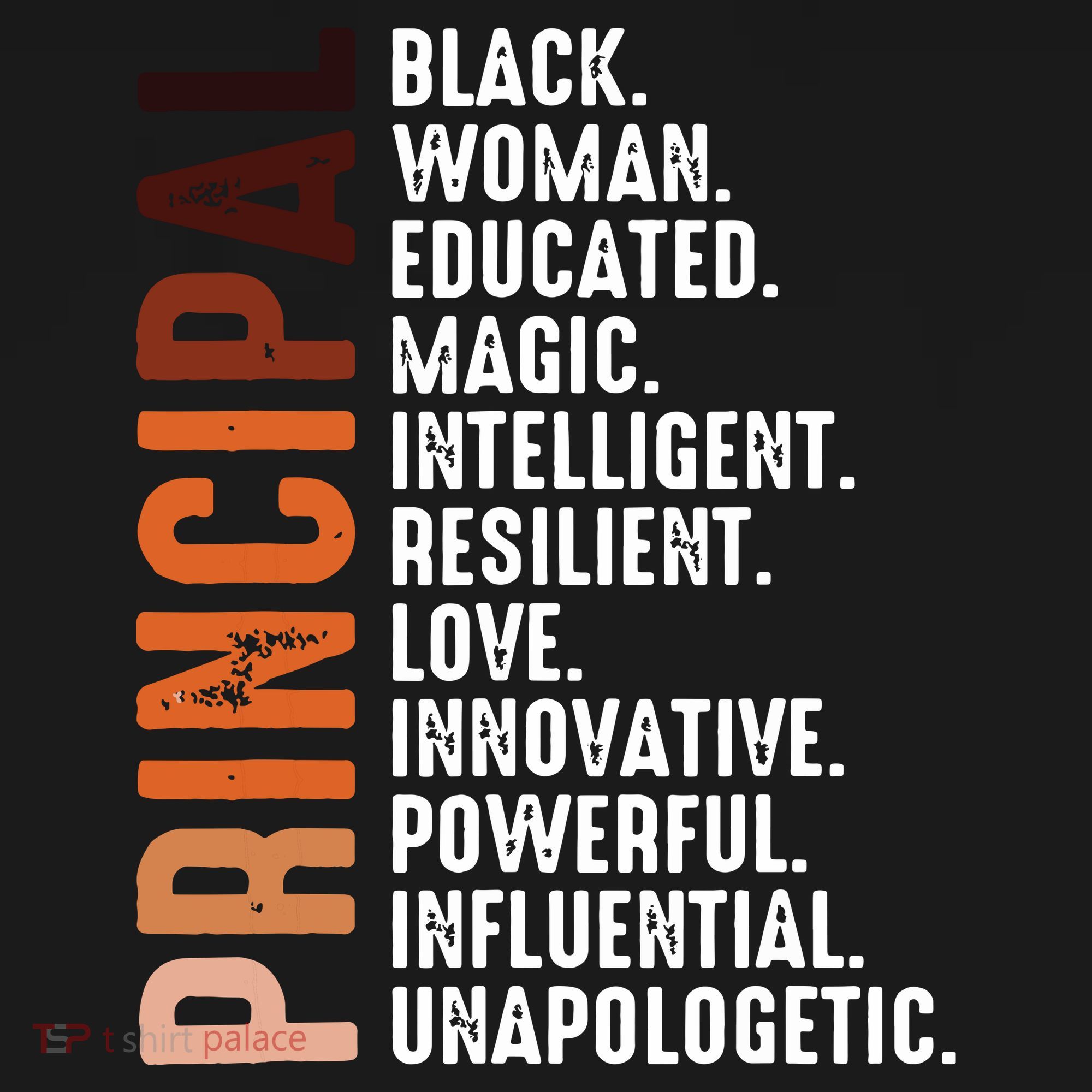 Black Educated Principal History Month Melanin Proud African T-Shirt