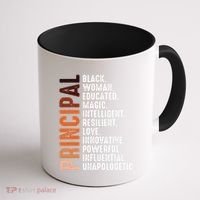 Black Educated Principal History Month Melanin Proud African Coffee Mug thumb 1