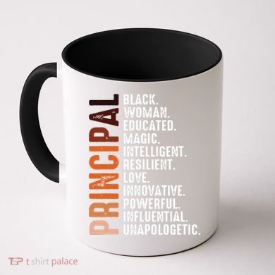 Black Educated Principal History Month Melanin Proud African Coffee Mug