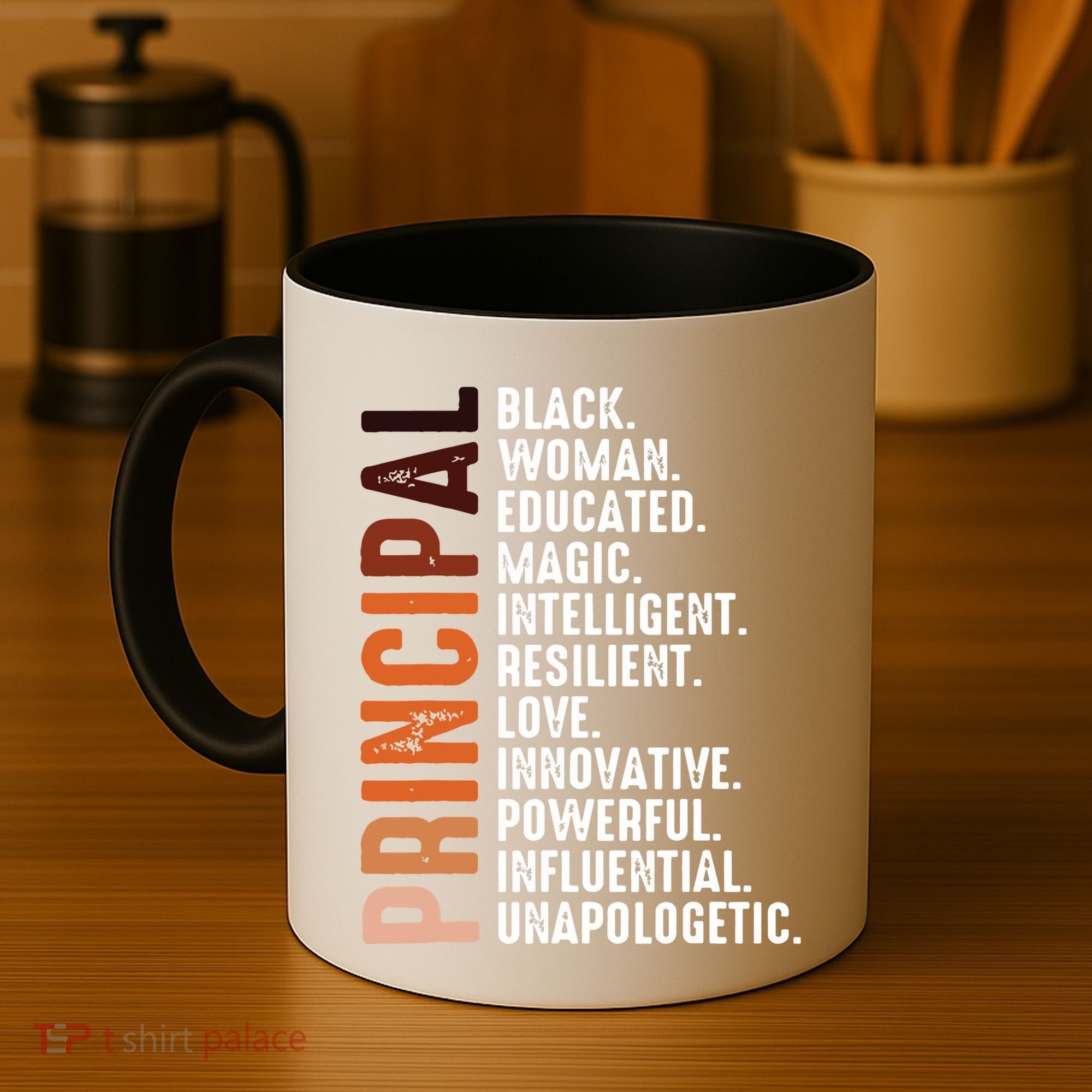 Black Educated Principal History Month Melanin Proud African Coffee Mug