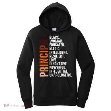 Black Educated Principal History Month Melanin Proud African Women's Hoodie