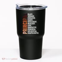 Black Educated Principal History Month Melanin Proud African Tumbler thumb 0