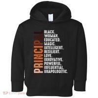 Black Educated Principal History Month Melanin Proud African Toddler Hoodie thumb 0