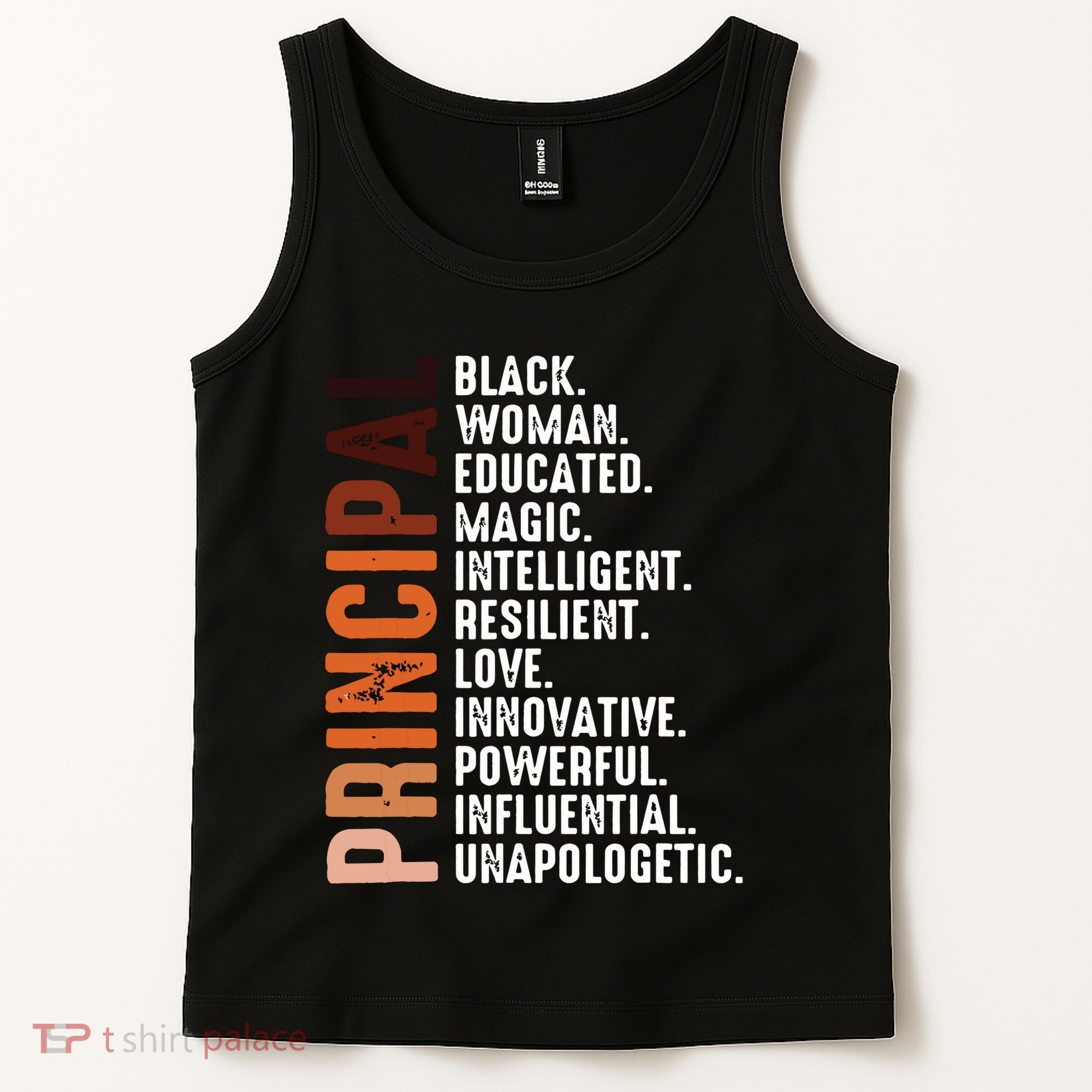 Black Educated Principal History Month Melanin Proud African Tank Top