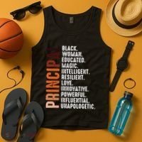 Black Educated Principal History Month Melanin Proud African Tank Top thumb 4