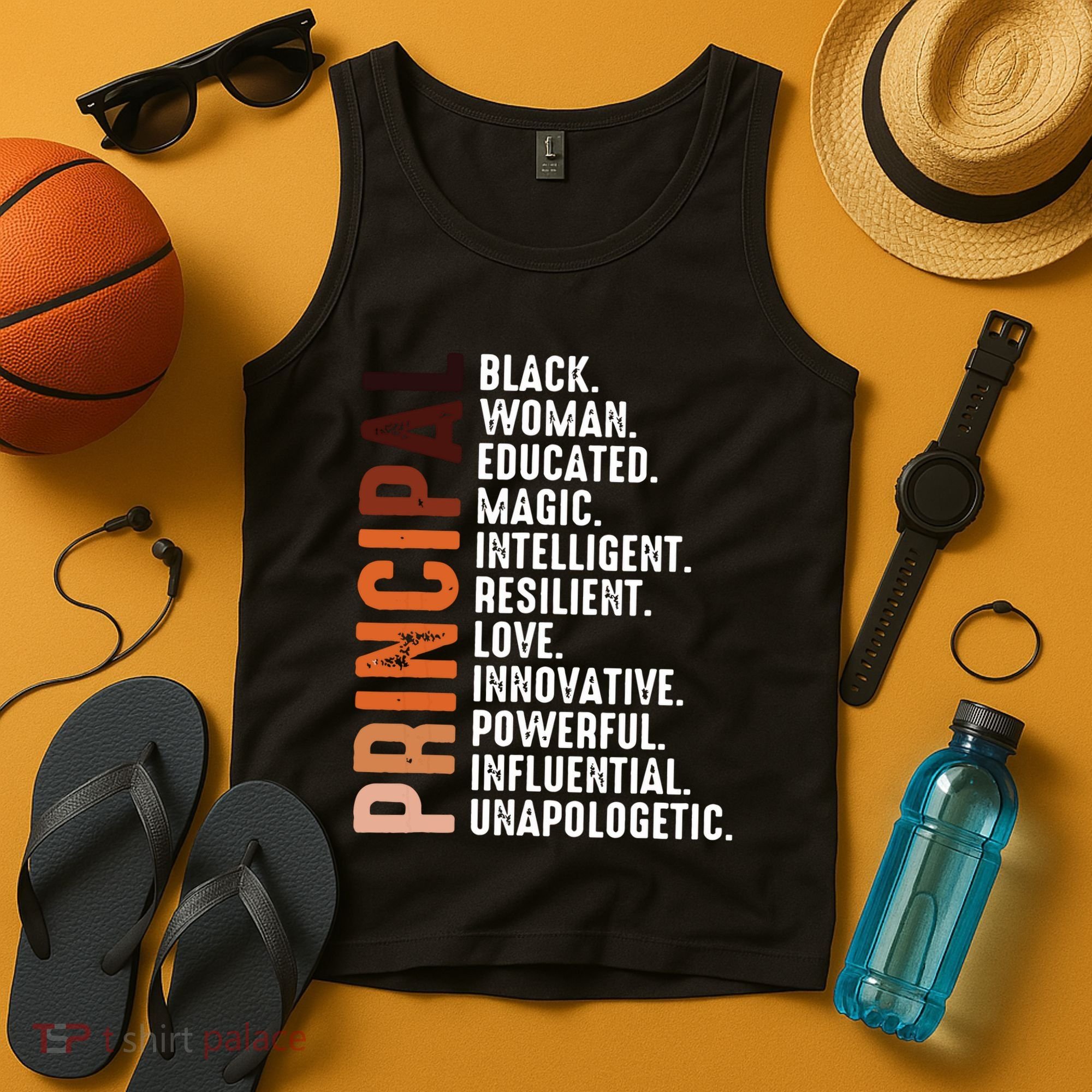 Black Educated Principal History Month Melanin Proud African Tank Top