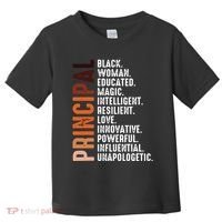 Black Educated Principal History Month Melanin Proud African Toddler T-Shirt thumb 0