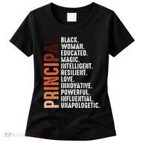 Black Educated Principal History Month Melanin Proud African Women's T-Shirt thumb 0