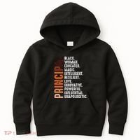 Black Educated Principal History Month Melanin Proud African Kids Hoodie thumb 0