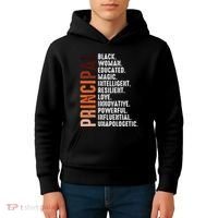 Black Educated Principal History Month Melanin Proud African Kids Hoodie thumb 4