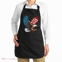 Bald Eagle & Patriotic American Flag 4th Of July Apron thumb 2
