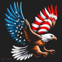 Bald Eagle & Patriotic American Flag 4th Of July Beanie thumb 2