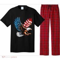Bald Eagle & Patriotic American Flag 4th Of July Pajama Set thumb 0