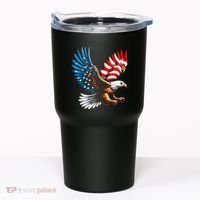 Bald Eagle & Patriotic American Flag 4th Of July Tumbler thumb 0