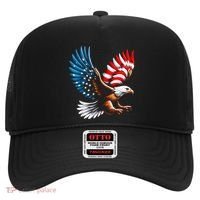 Bald Eagle & Patriotic American Flag 4th Of July Hat thumb 0