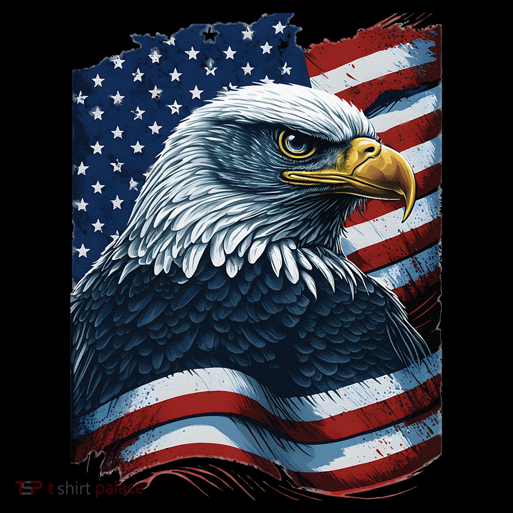 Bald Eagle Proud Patriotic American US Flag 4th Of July Coffee Mug