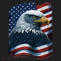 Bald Eagle Proud Patriotic American US Flag 4th Of July Beanie thumb 2
