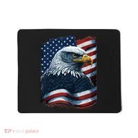 Bald Eagle Proud Patriotic American US Flag 4th Of July Mousepad thumb 0