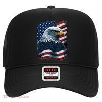 Bald Eagle Proud Patriotic American US Flag 4th Of July Hat thumb 0